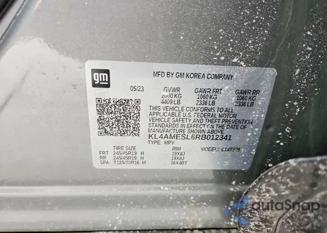 2024 Buick Encore Gx Sport Touring z USA, uszkodzony, nr VIN KL4AMESL6RB012341